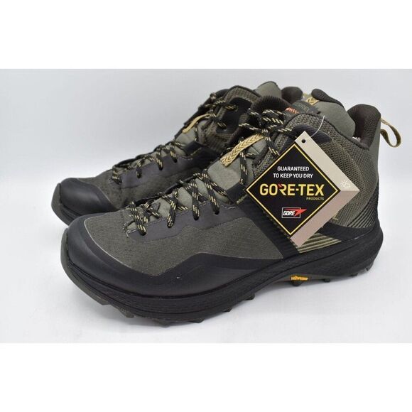 Merrell Mens Size 8 MQM 3 GTX Gore Tex Olive Mid Waterproof Hiking Boots Shoes